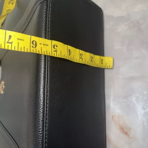 Michael Kors - Hadleigh Large Double Handle Leather Tote - Black - Picture 14 of 16